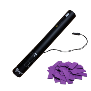 Cañón Eléctrico 40cm Confeti Morado