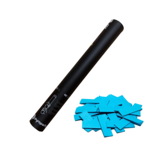 Cañón Manual 40cm Confeti Azul