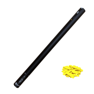 Cañón Manual 80cm Confeti Amarillo