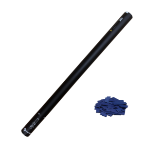 Cañón Manual 80cm Confeti Azul Oscuro