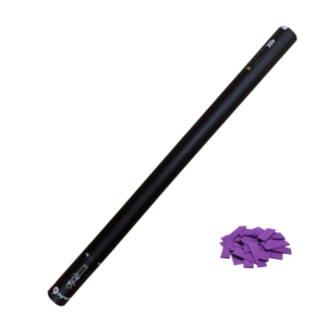 Cañón Manual 80cm Confeti Morado